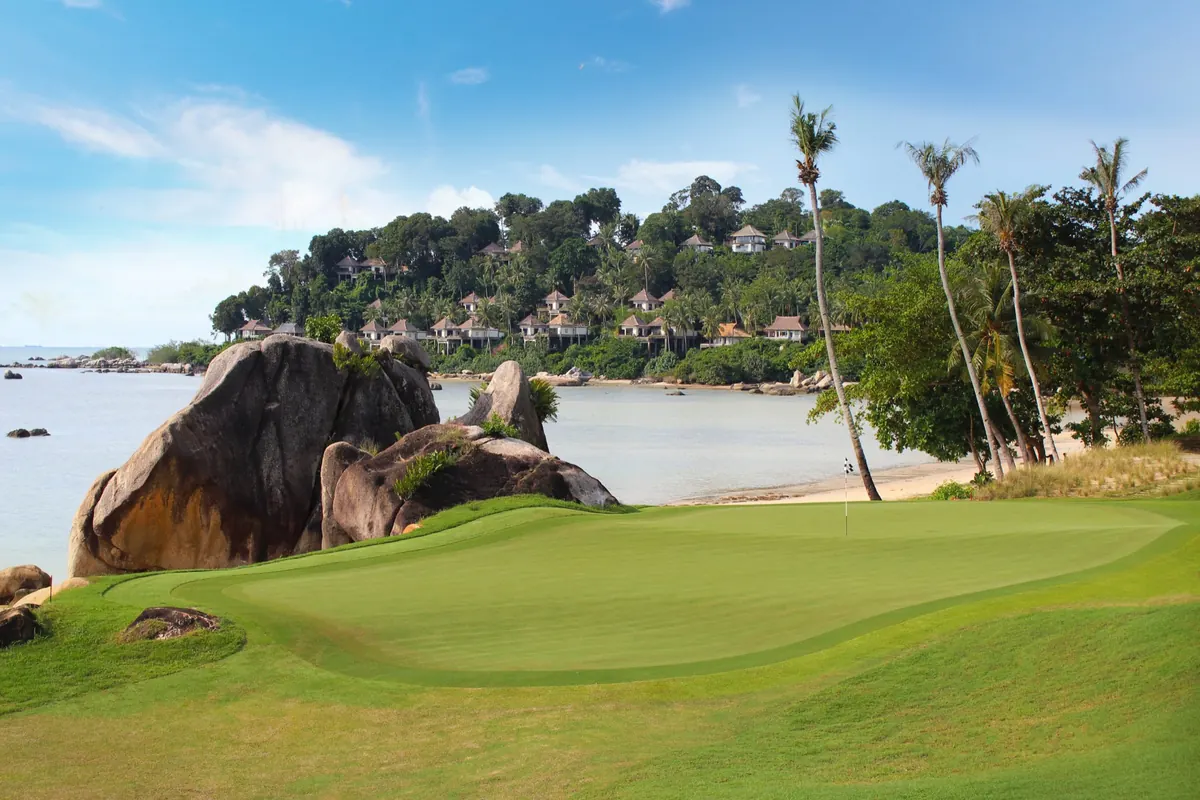 Signature Hole 17 of Laguna Golf Bintan